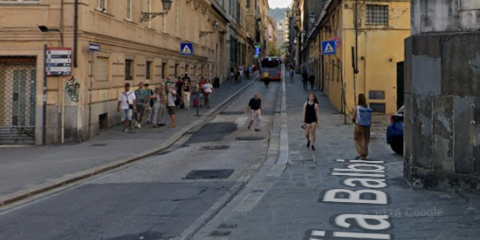 Imbocco di via Balbi - screen Google Street View