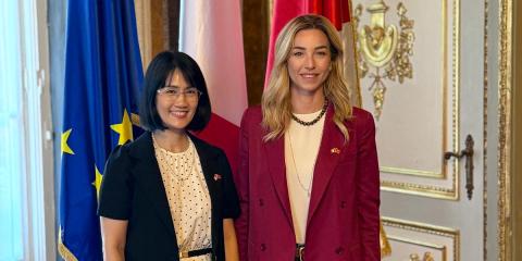 La sindaca Salis riceve a Palazzo Tursi l'ambasciatrice del Vietnam Nguyen Phuong Anh