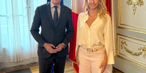 Sindaco di Le Havre e Silvia Salis