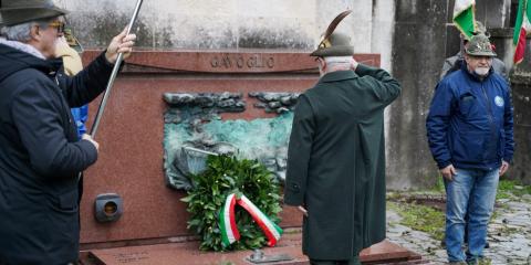 Un momento della commemorazione