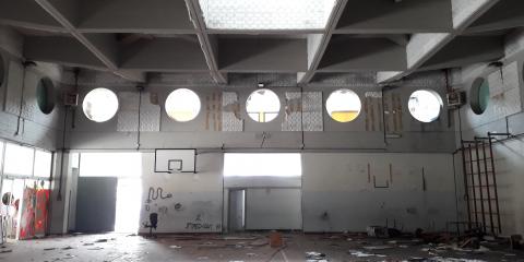 Vista della palestra al piano terra