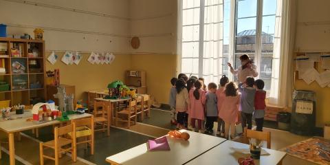bambini in salone