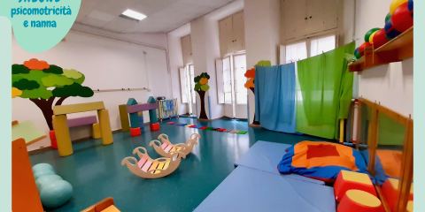 salone psicomotricità e nanna