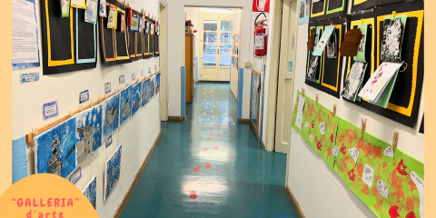 il corridoio: una galleria d'arte