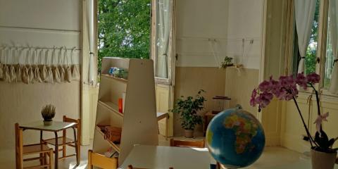 interno aula scuola Villa Letizia