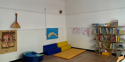 interno aula polifunzionale scuola Mazzini