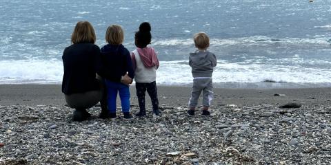 passeggiata in spiaggia