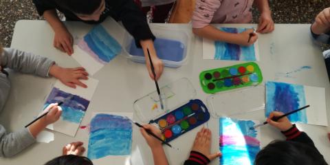 attività di pittura