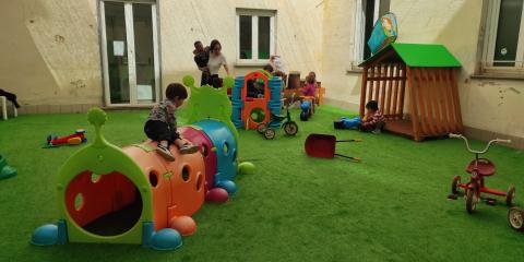 giochi nel terrazzo