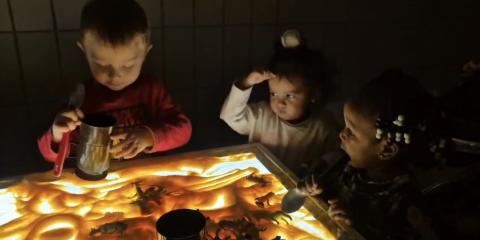 giochi sensoriali al buio