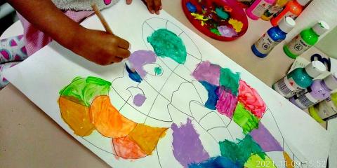 attività di pittura