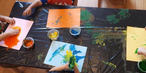 attività di pittura