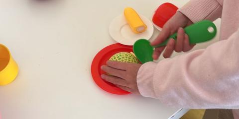 gioco simbolico col cibo