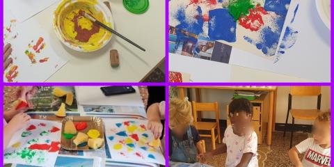 attività di pittura