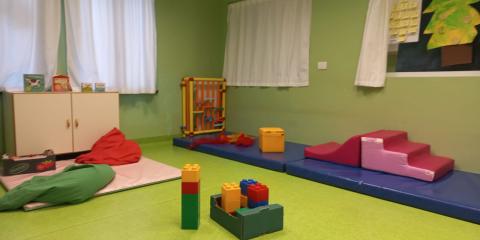 interno salone giochi  motori Nido Sarzano 