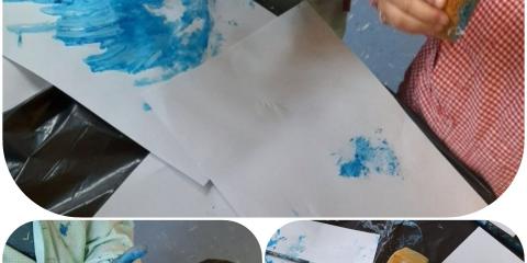 attività di pittura