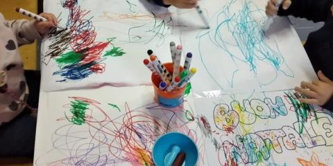 attività di disegno 