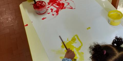 attività di pittura