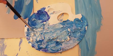 attività di pittura