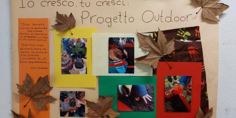 Cartellone sul progetto outdoor