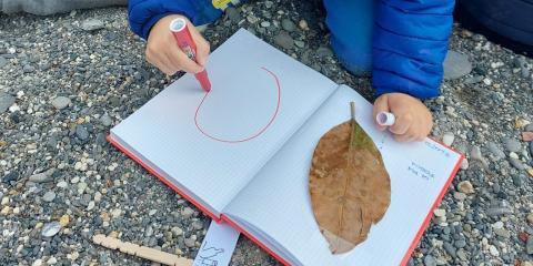 giochi con elementi naturali in spiaggia 