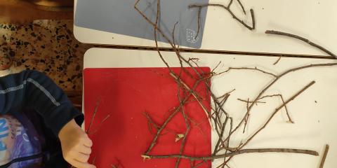 attività con materiali naturali