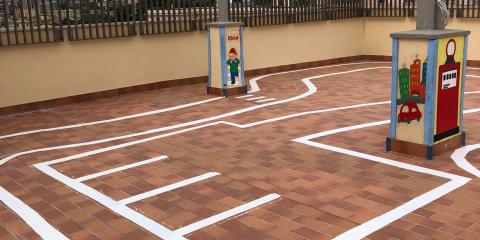 percorso in terrazzo