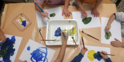 attività di pittura