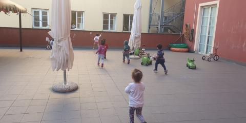 giochi in terrazzo al nido Fabbrica dei sogni