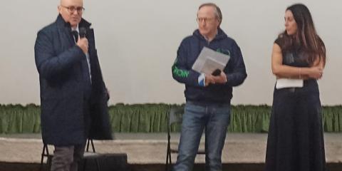 L'ass. regionale Piana, il sig. Cimaschi, l'ass. Marziano