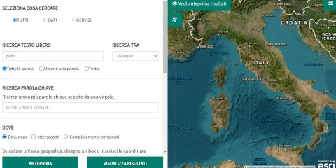 Ricerca nel Repertorio Nazionale dei Dati Territoriali