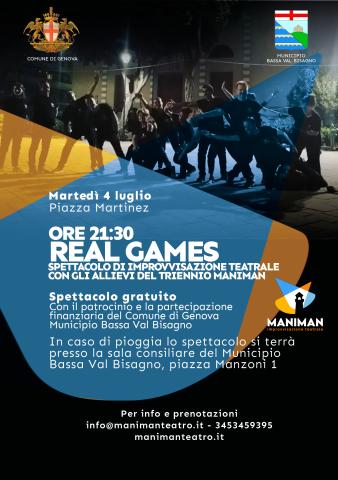 Real Games - improvvisazione teatrale Real Games - improvvisazione teatrale
