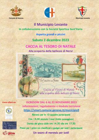 volantino volantino caccia al tesoro - 2 dicembre 2023