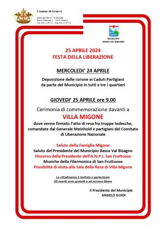 Celebrazioni 25 Aprile