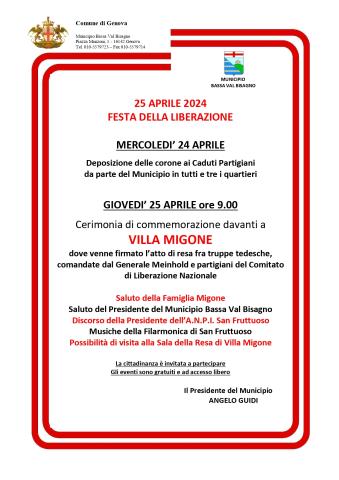 Celebrazioni 25 Aprile