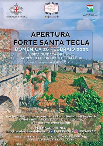 Apertura Forte Santa Tecla