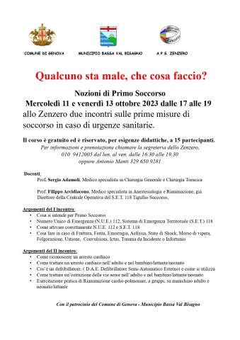 Nozioni di Primo Soccorso