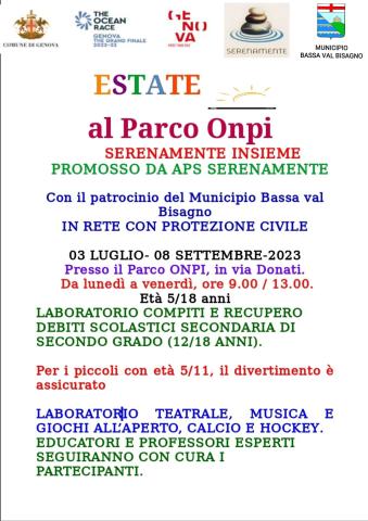 Estate al parco ONPI Estate al parco ONPI