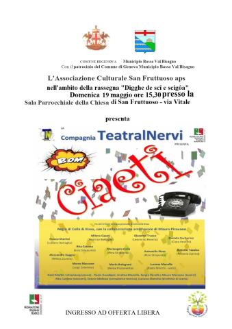 "Ciaeti", commedia in lingua genovese