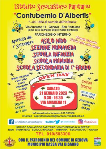 Open Day dell'Istituto Scolastico Paritario Contubernio D'Albertis Open Day dell'Istituto Scolastico Paritario Contubernio D'Albertis