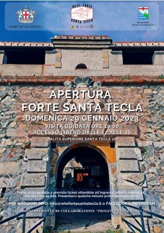 Apertura Forte Santa Tecla