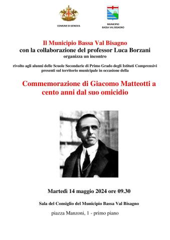 Ricordo di Giacomo Matteotti