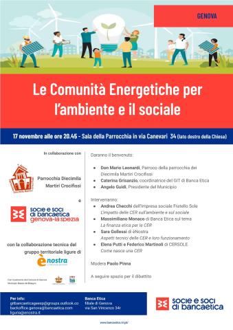 Le Comunità energetiche per l'ambiente e per il sociale Le Comunità energetiche per l'ambiente e per il sociale