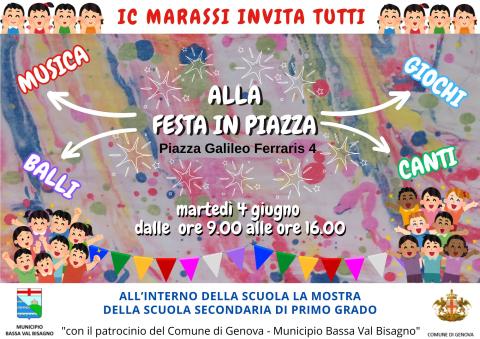 Festa in piazza Galileo Ferraris