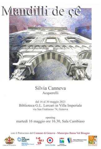 Mandilli de çê - mostra acquerelli di Silvia Canneva