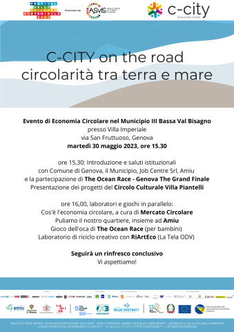 C-CITY on the road - circolarità tra terra e mare. C-CITY on the road - circolarità tra terra e mare.