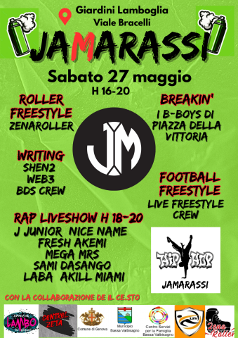 JaMarassi - manifestazione hip hop ai Giardini Lamboglia