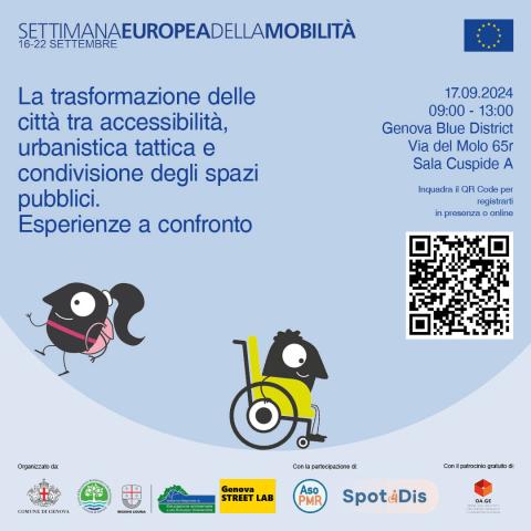 La trasformazione delle città tra accessibilità, urbanistica tattica e condivisione degli spazi pubblici card con titolo convegno