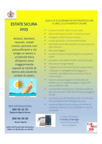 Suggerimenti per fronteggiare le ondate di calore