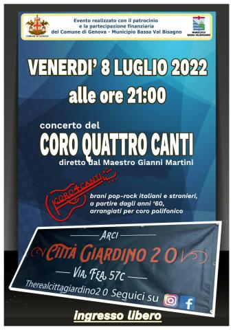 Concerto del Coro Quattro Canti Concerto del Coro Quattro Canti